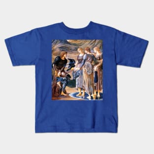 Perseus and the Sea Nymphs - Edward Coley Burne-Jones Kids T-Shirt